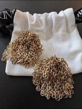 JW Anderson Gold Chain Tassel Earrings